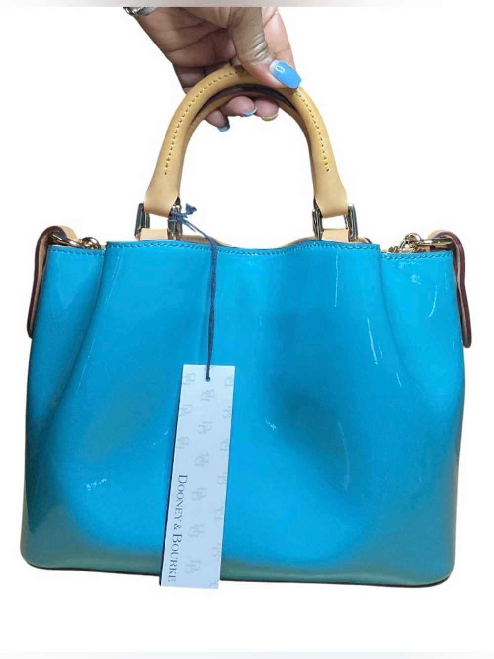 Dooney & Bourke SAMPLE Mini Barlow Patent Leather Bag NWT - Picture 2 of 12